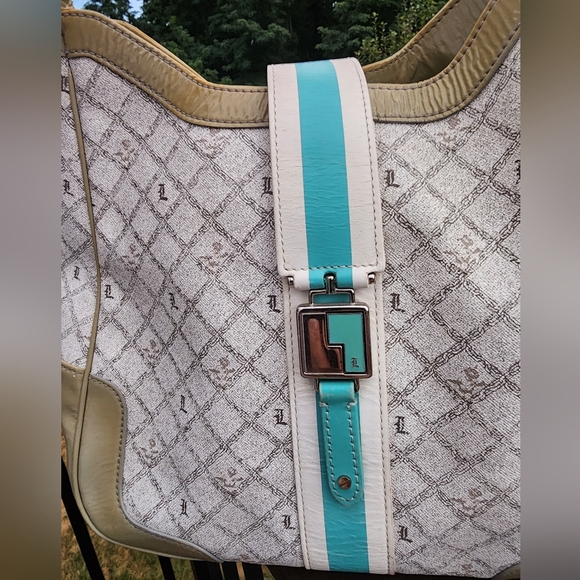 L.A.M.B. Commodore Satchel in Shadow print - Picture 2 of 5